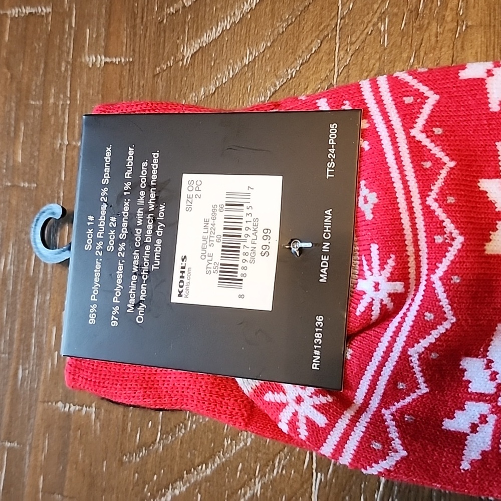 Twisted Toes "Dear Santa" Christmas Socks 2 Men's Bundle To Save NWT - Picture 3 of 6
